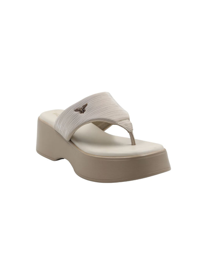 Clie Beige Flatform Heels