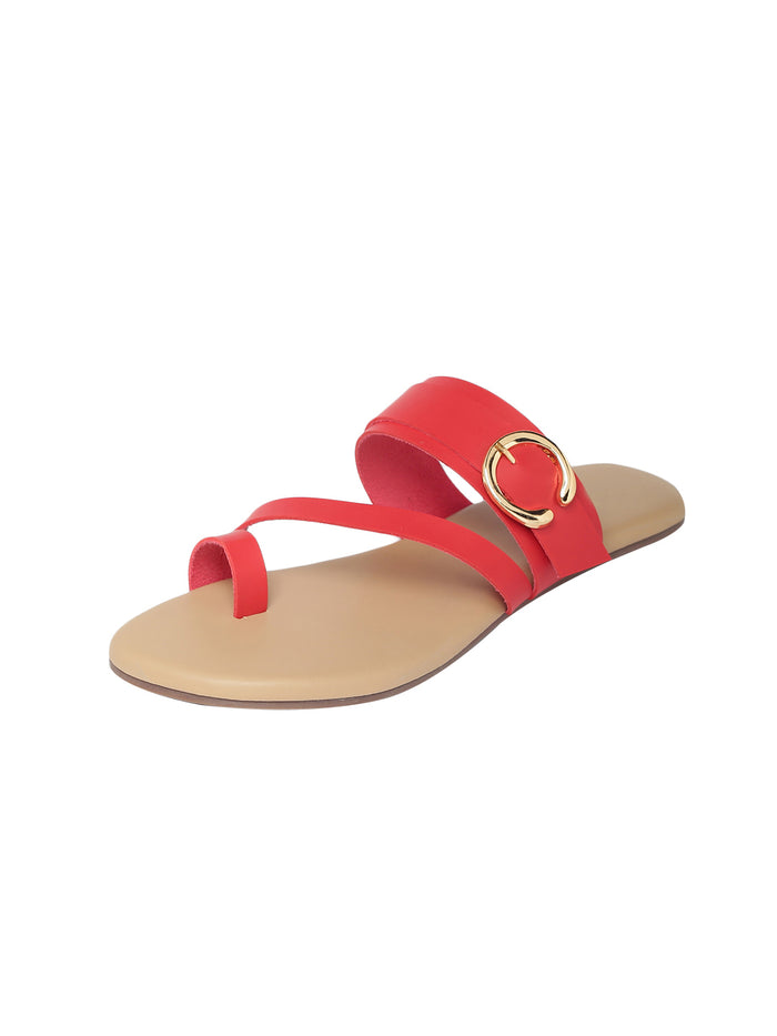 Alivia Maroon Flats