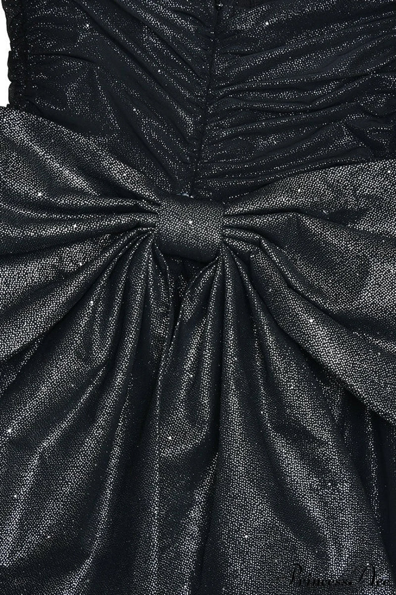 Bodycon Sequined Strapless Bow Party Dress