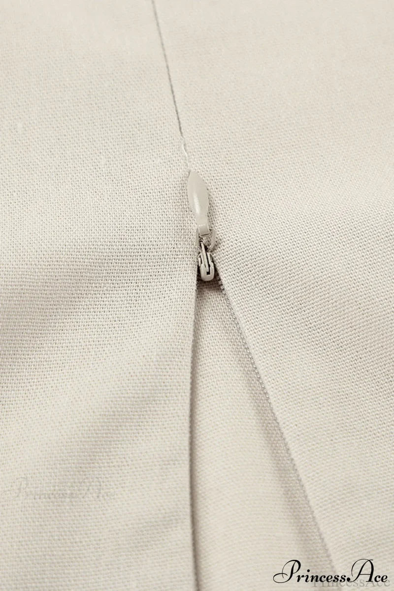Cami Cotton Linen Loose A Line Maxi Dress