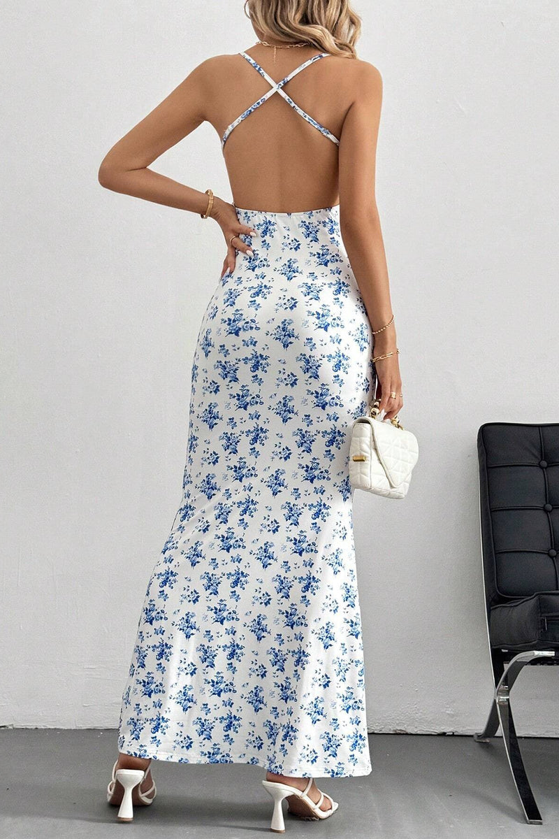 Cami Sweet Open Back Floral Dress