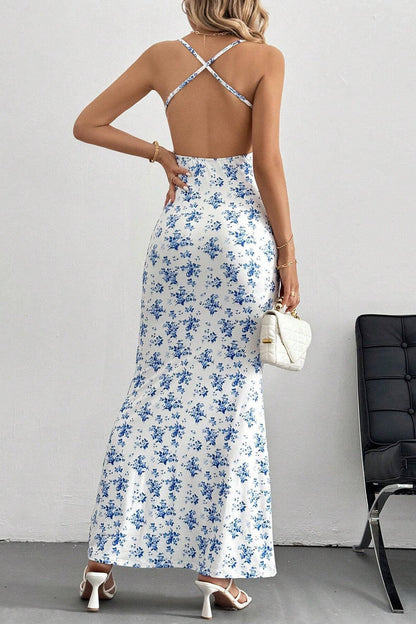 Cami Sweet Open Back Floral Dress