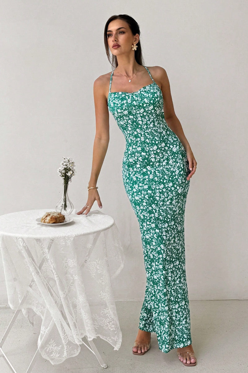 Cami Sweet Open Back Floral Dress