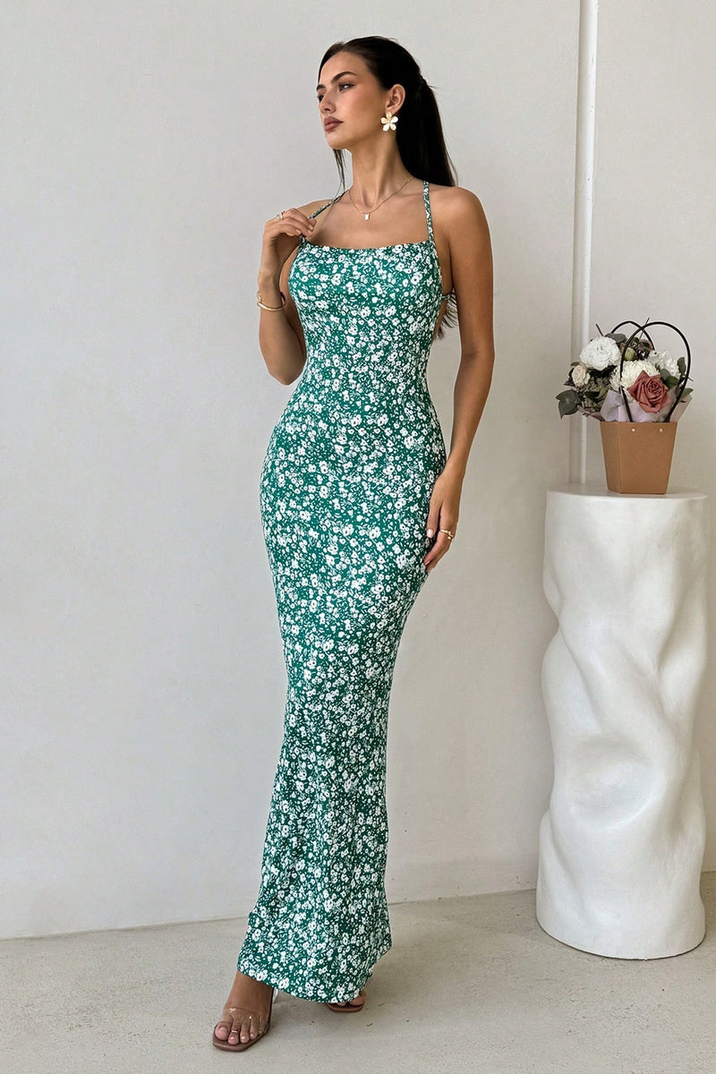 Cami Sweet Open Back Floral Dress