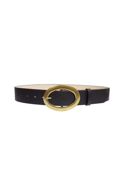 Alternate view of the black belt showing the design and craftsmanship.