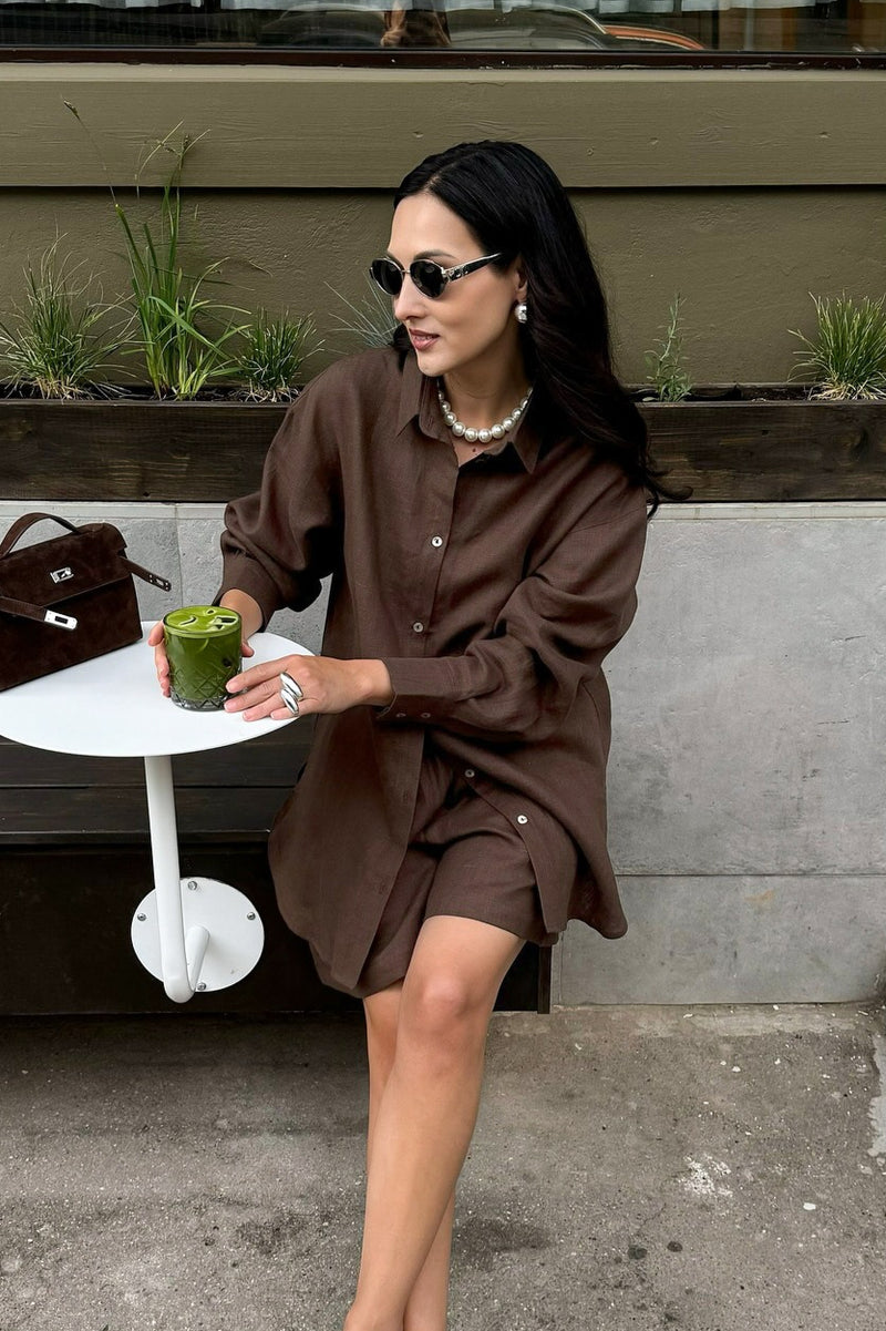 Chic Casual Versatile Cardigan Shorts Two Piece Set