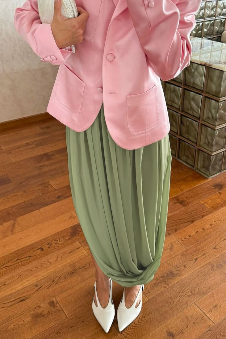 Chic Chiffon Flowing Maxi Skirt