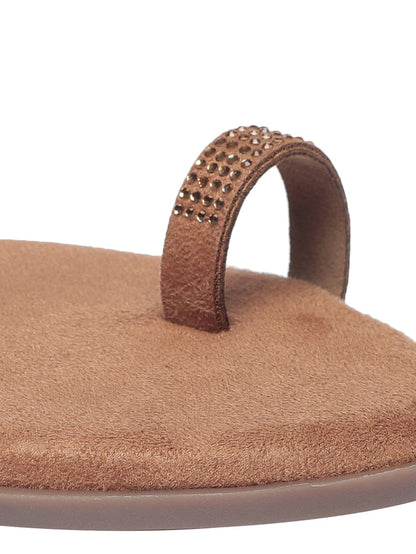Claris Beige Flats