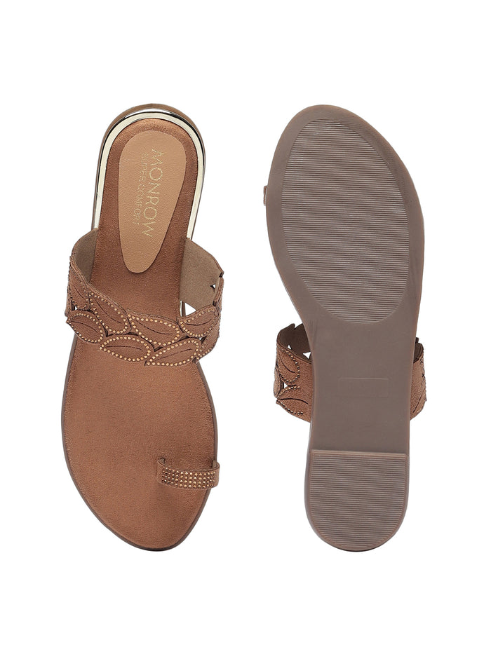 Claris Beige Flats