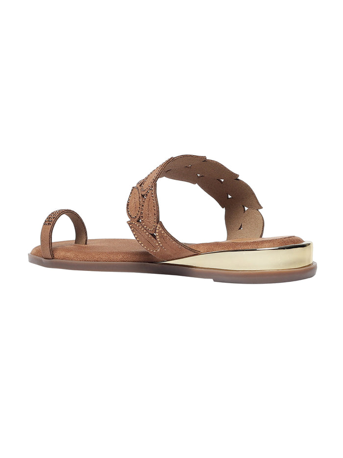 Claris Beige Flats