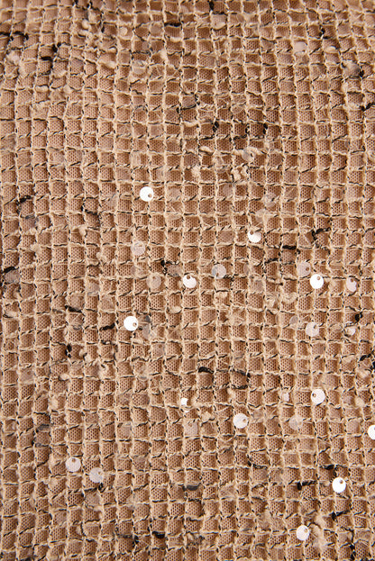 Clear Breeze Champagne Sequin Pants