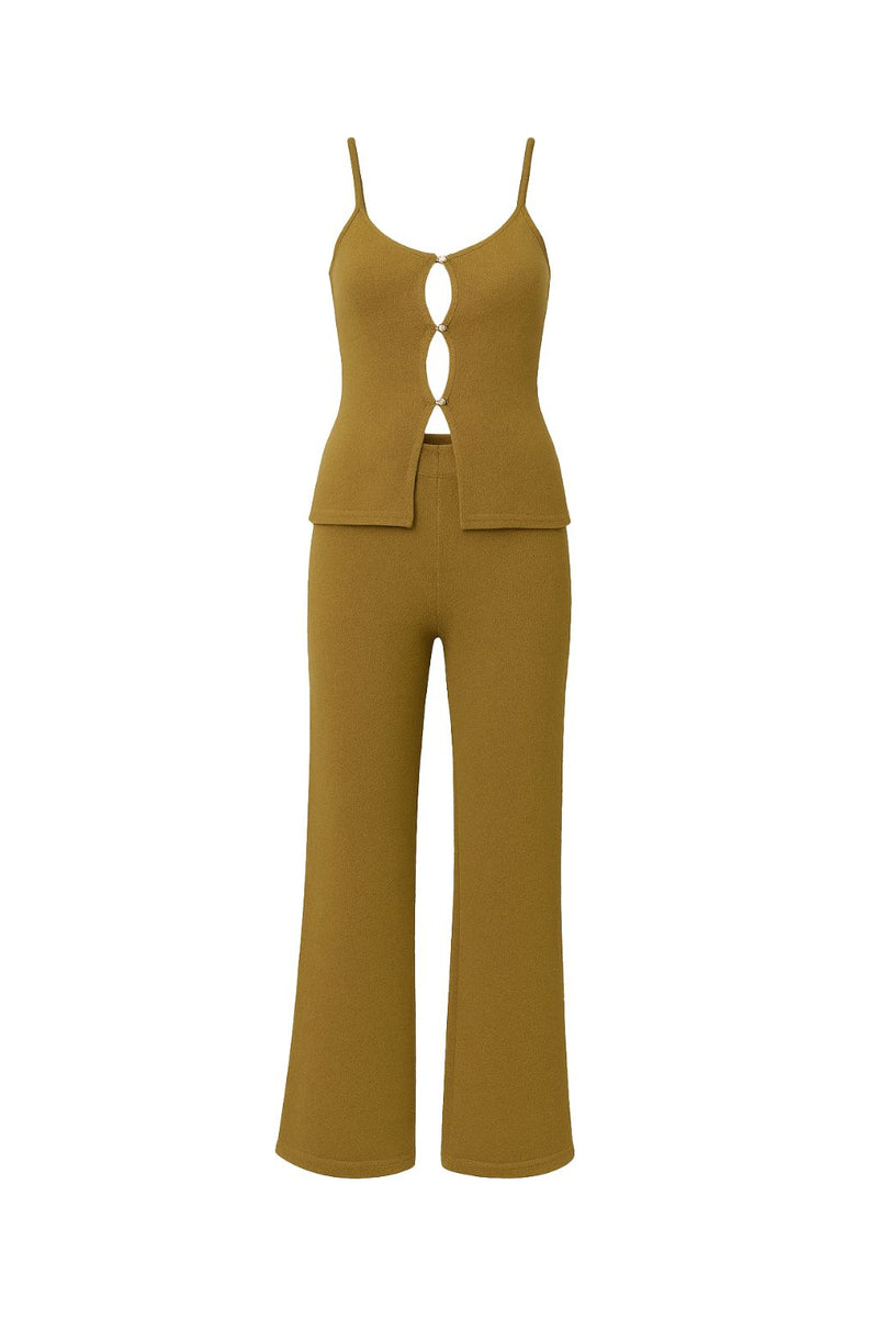 Additional view of the Cresta Moss Knit Top from a different perspective.