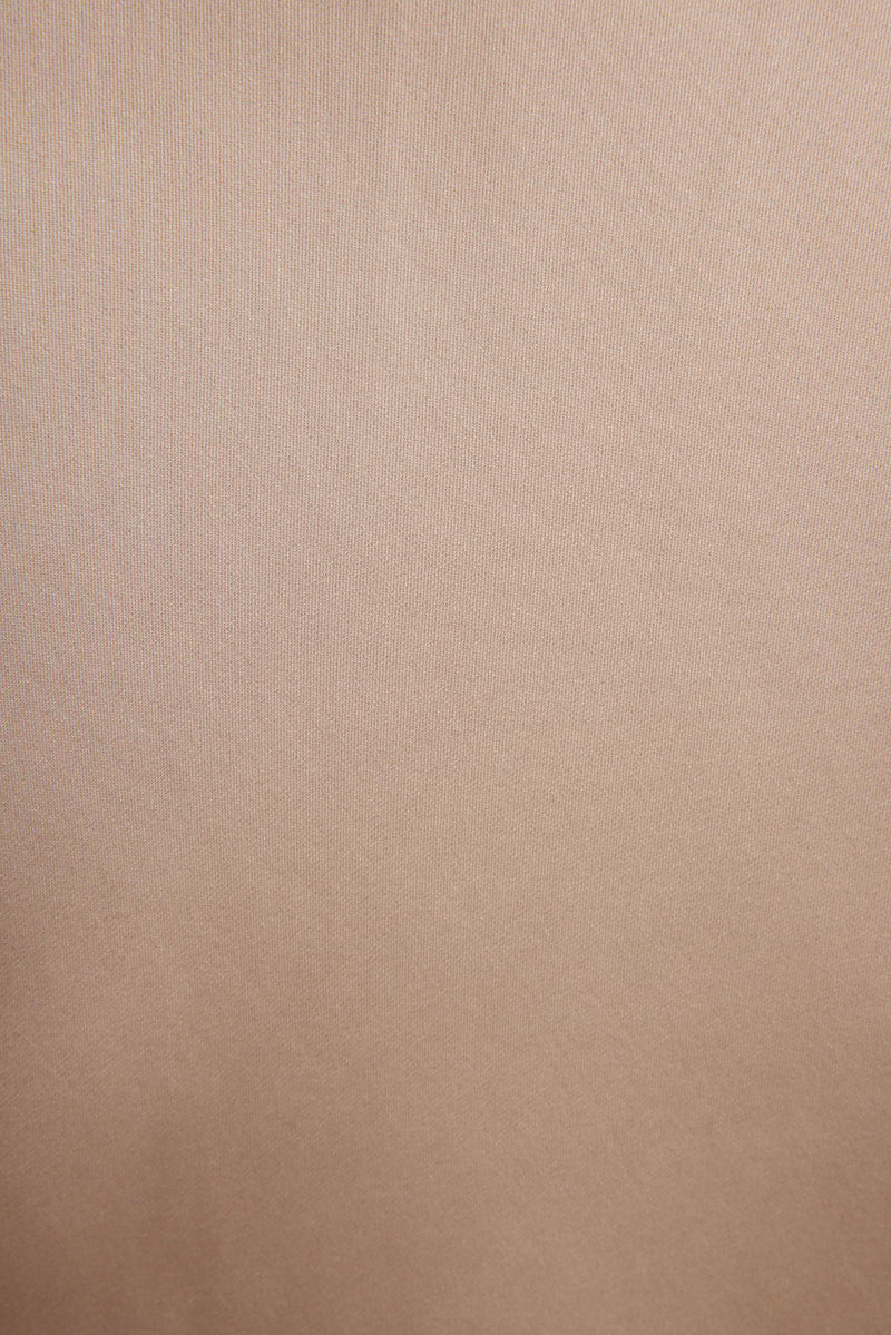 Additional view of the Dolce Champagne Satin Maxi Skirt from a different perspective.