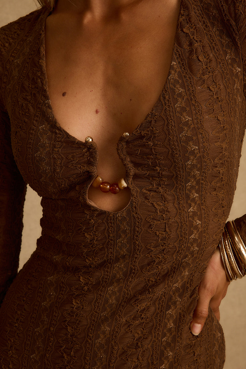 Dorado Mocha Maxi Dress