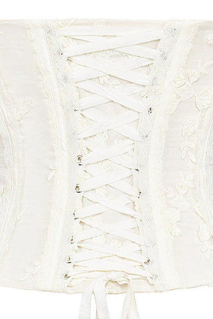 Embroidered Bustier Bodycon Formal Dress