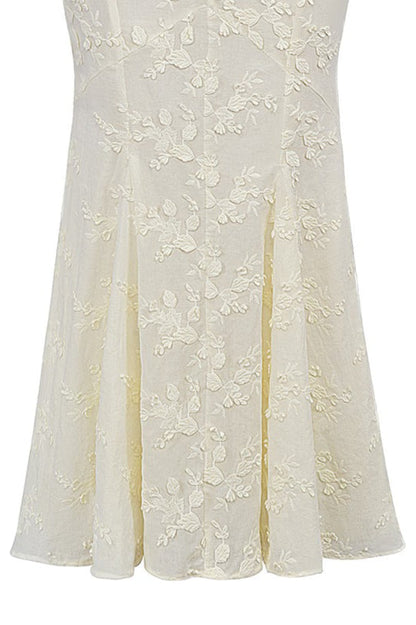 Embroidered Bustier Bodycon Formal Dress