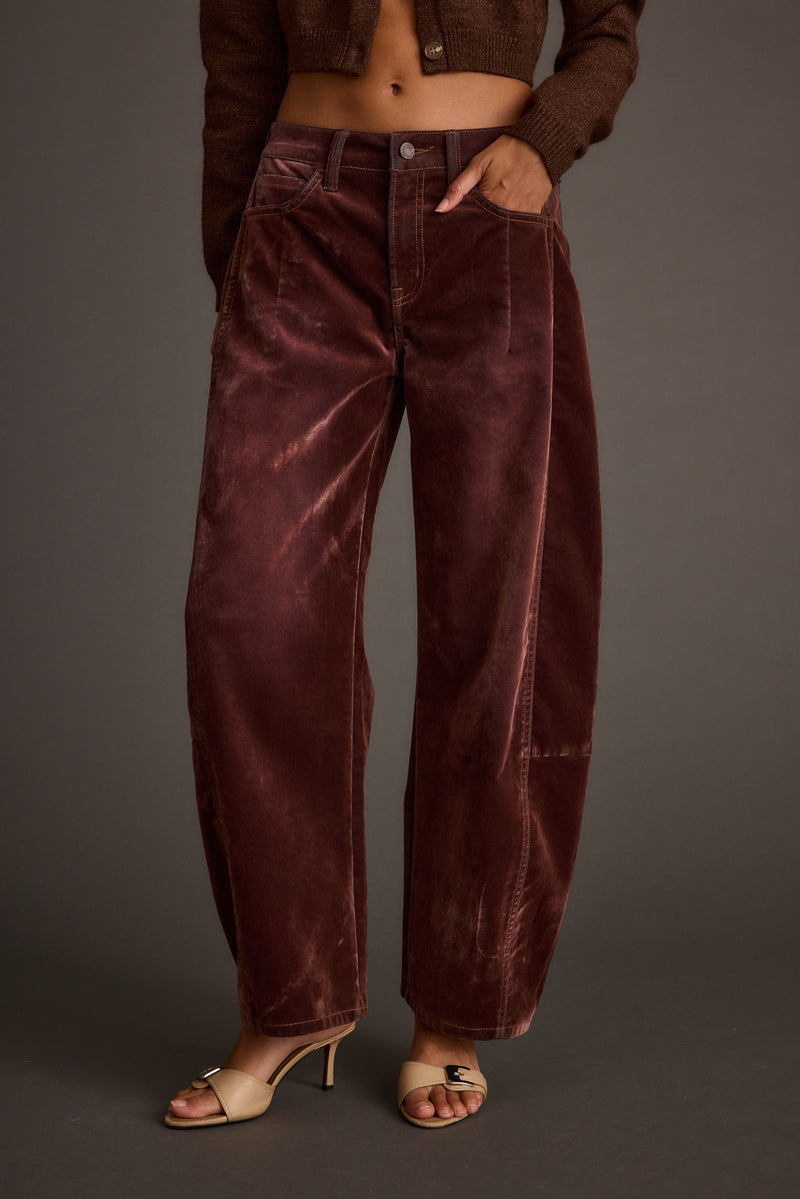 Back view of the pants showing the silhouette and fit.