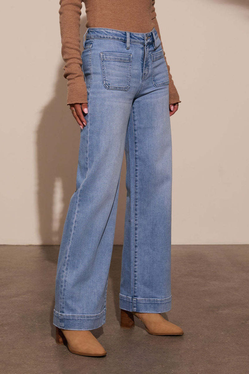 High Waist Wide Leg Vintage Jeans