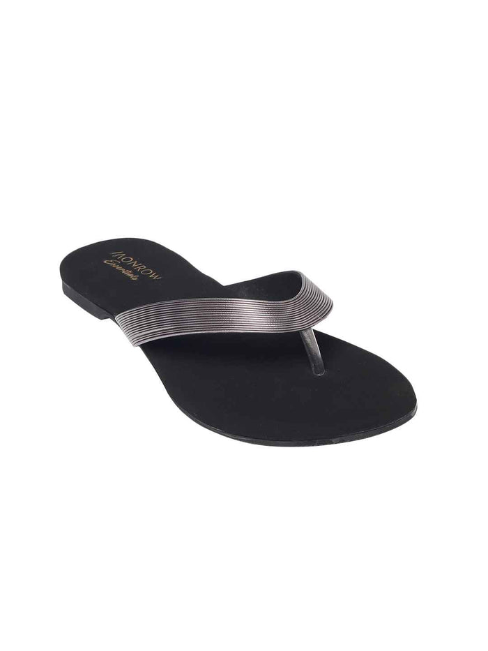 Isabella Gun Metal Flats