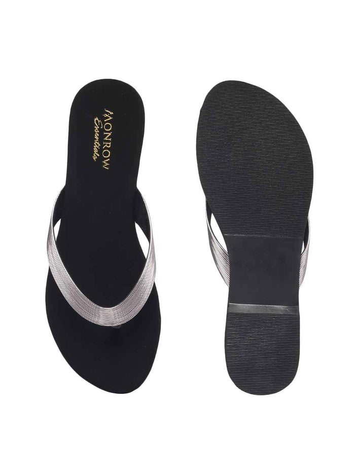 Isabella Gun Metal Flats