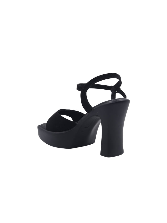 Isla Black Block Heels