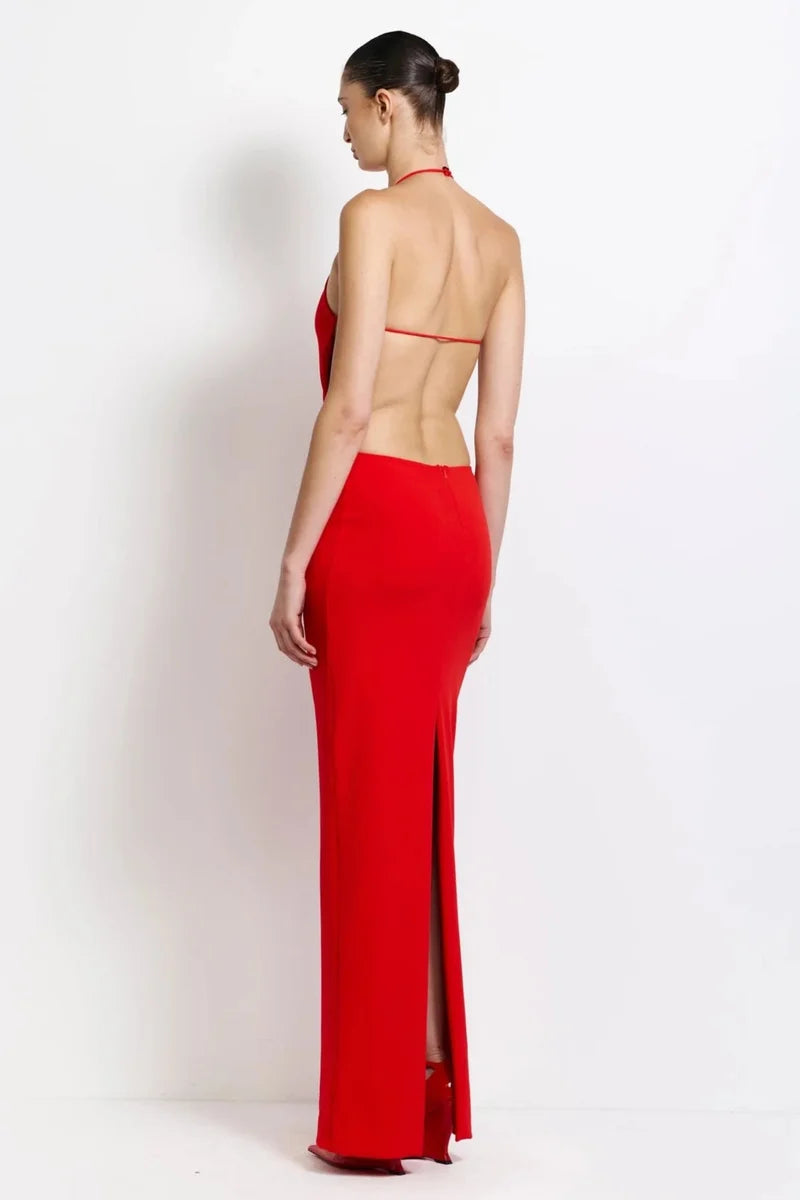 Jett Gown - Cherry Red