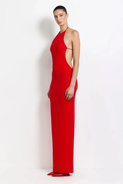 Jett Gown - Cherry Red