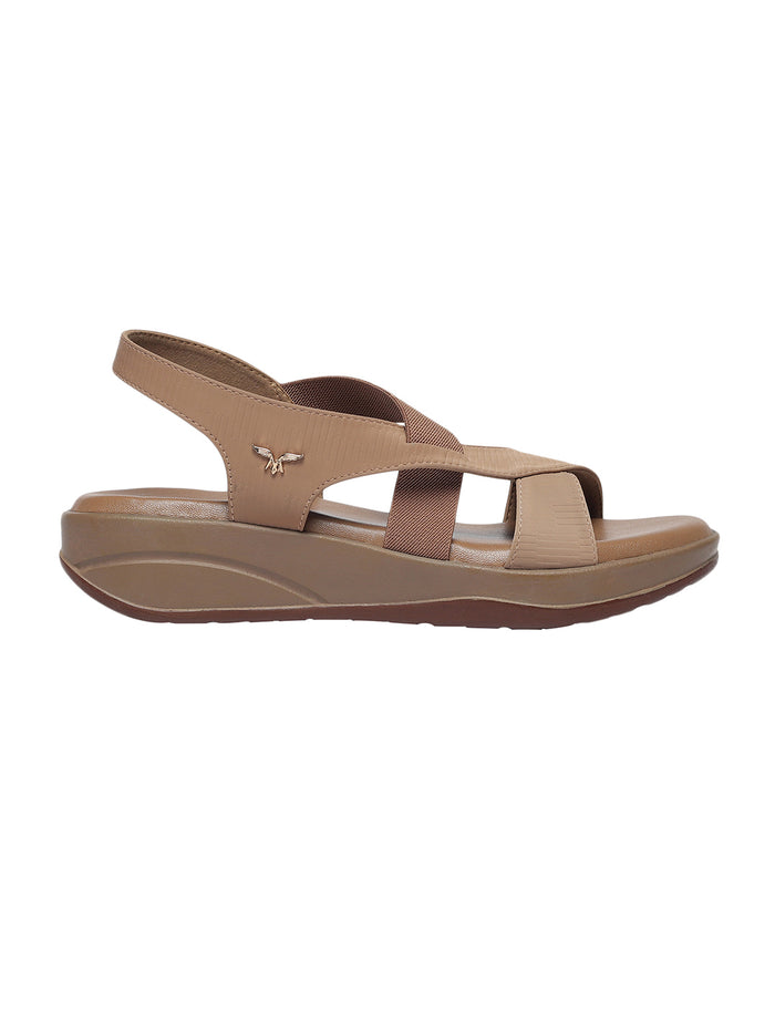 Juvia Beige Wedge Heels