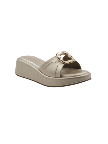 Kaya Gold Wedge Heels