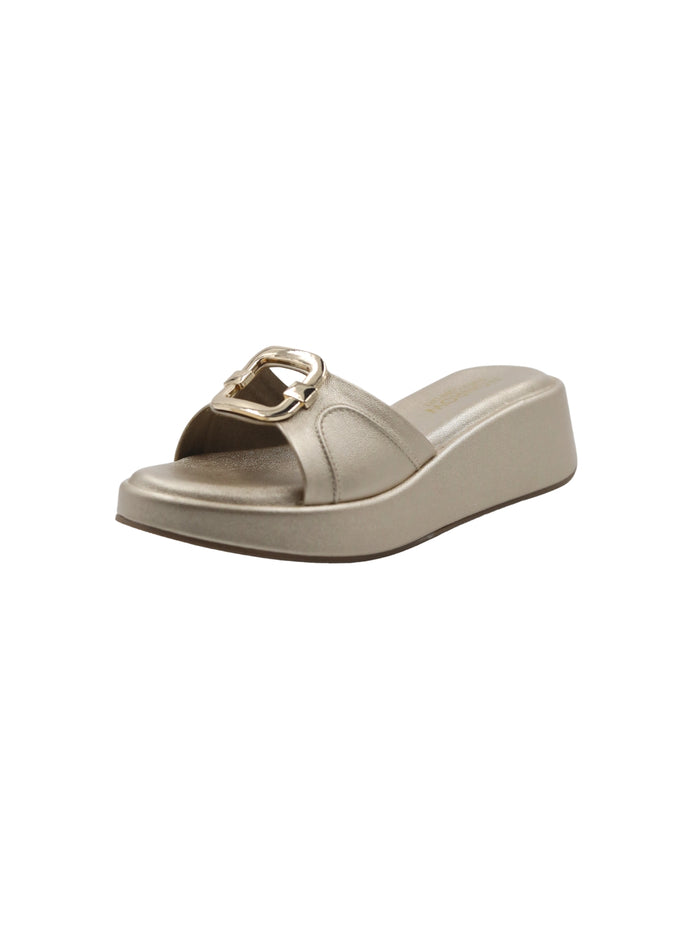 Kaya Gold Wedge Heels