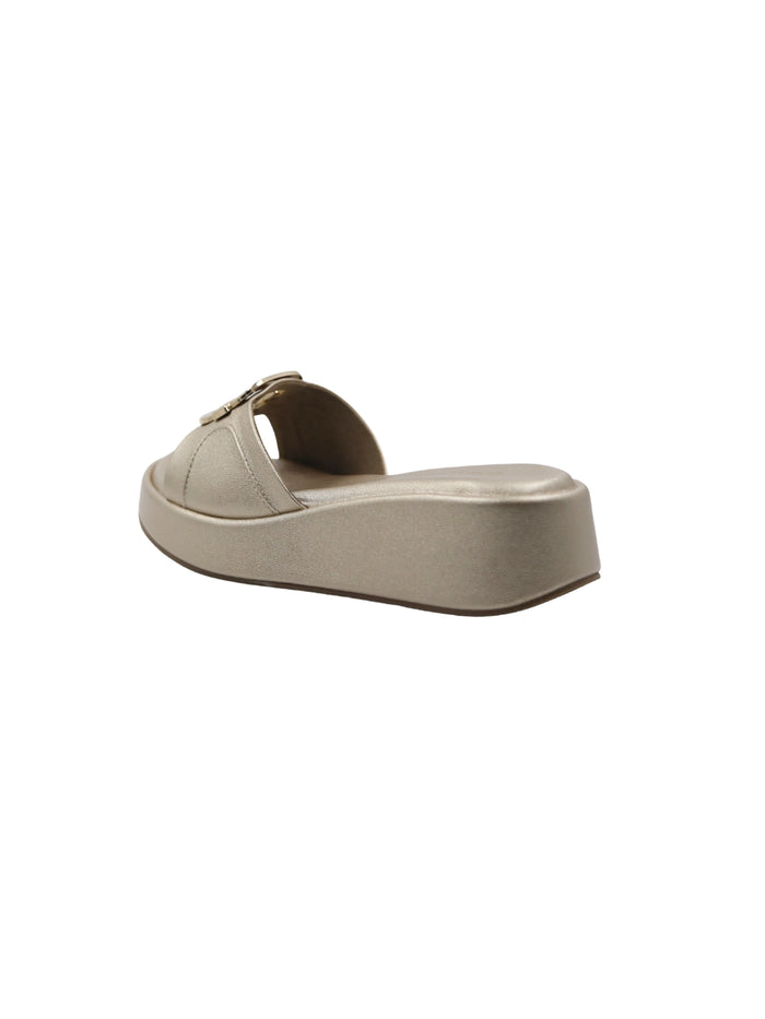Kaya Gold Wedge Heels