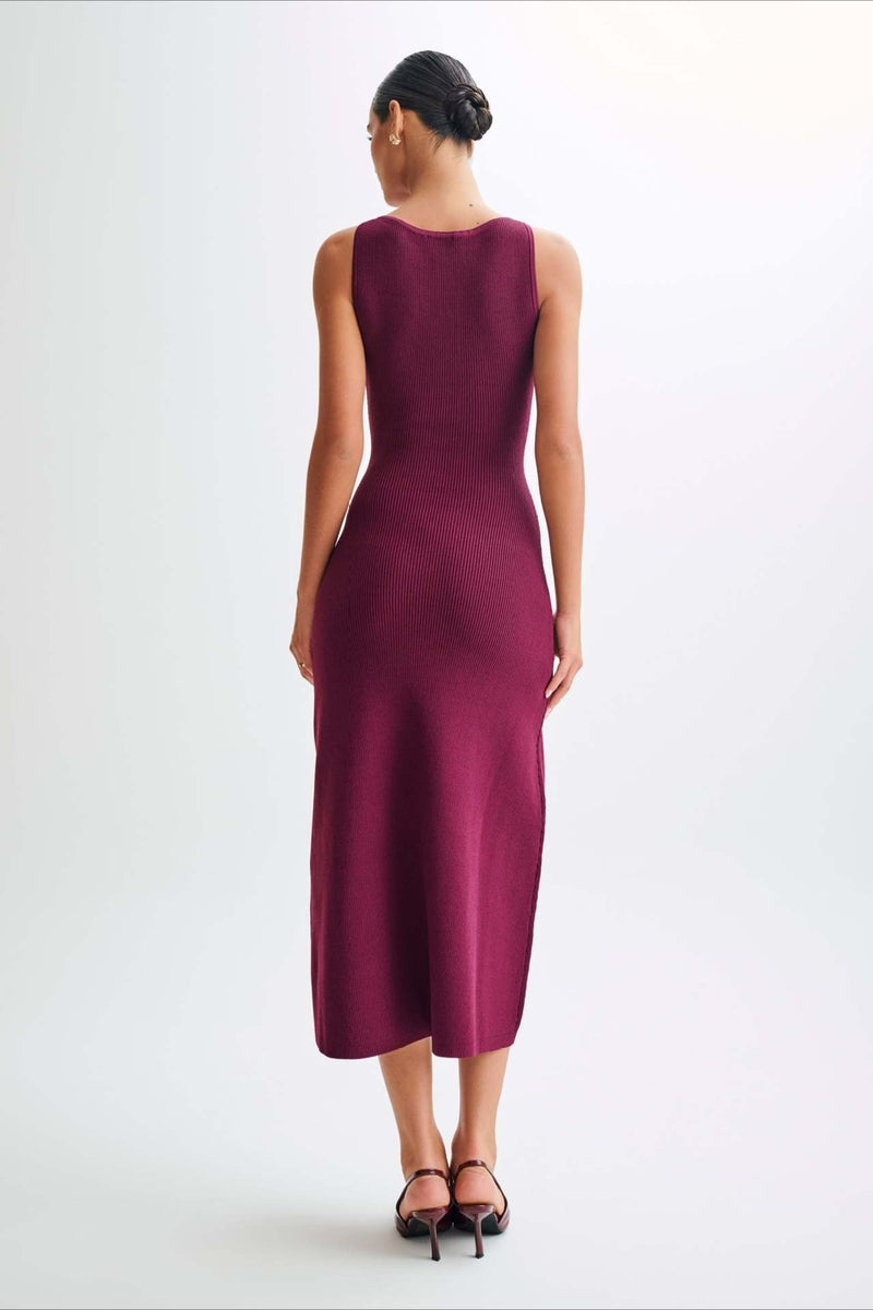Knit Sleeveless Bodycon Sweater Dress