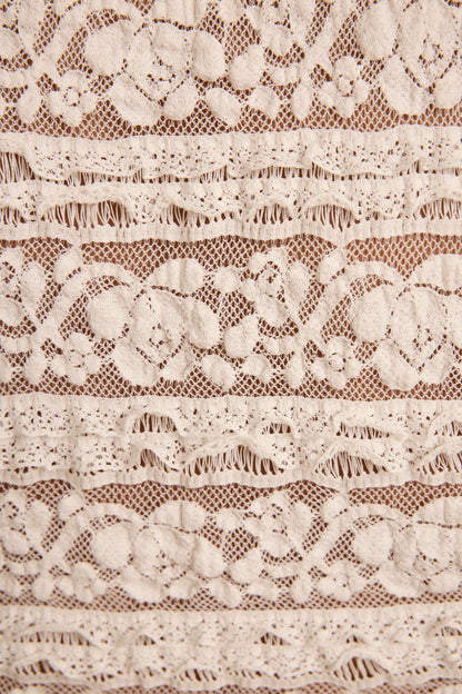 Kristina White Lace Top paired with complementary accessories for a polished look.