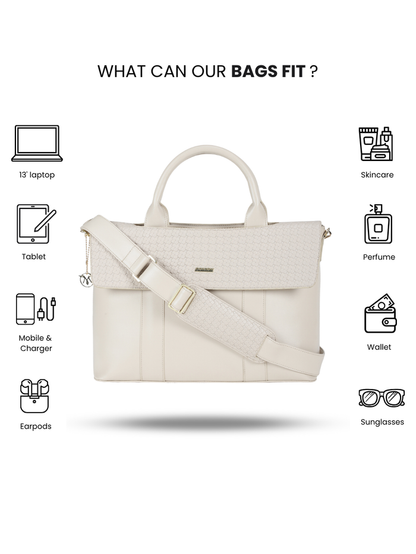 Kyoto Cream Laptop Bag