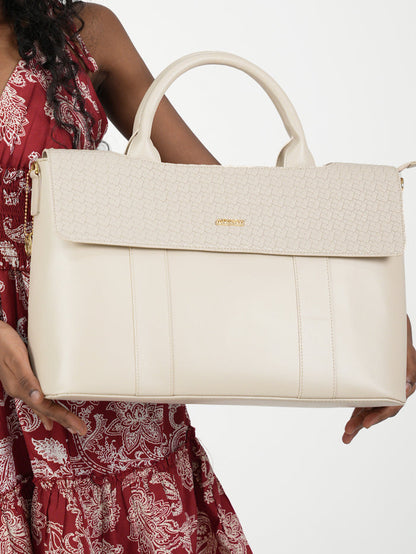 Kyoto Cream Laptop Bag