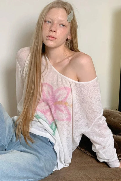 Lightweight Sun Protection Loose Casual Slouchy Blouse