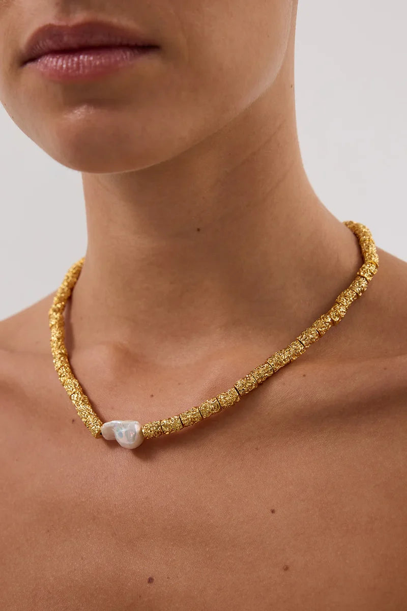 Liora Necklace - 24K Gold Plated