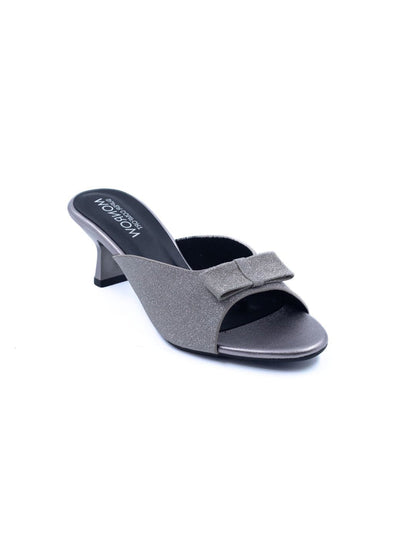 Liva Gunmetal Kitten Heels