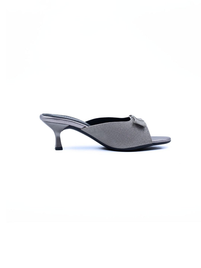 Liva Gunmetal Kitten Heels
