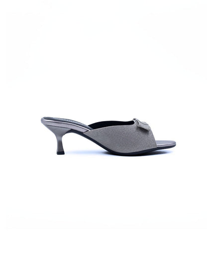 Liva Gunmetal Kitten Heels