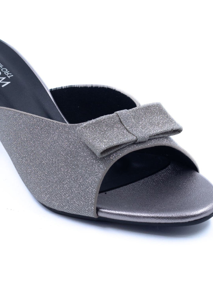 Liva Gunmetal Kitten Heels