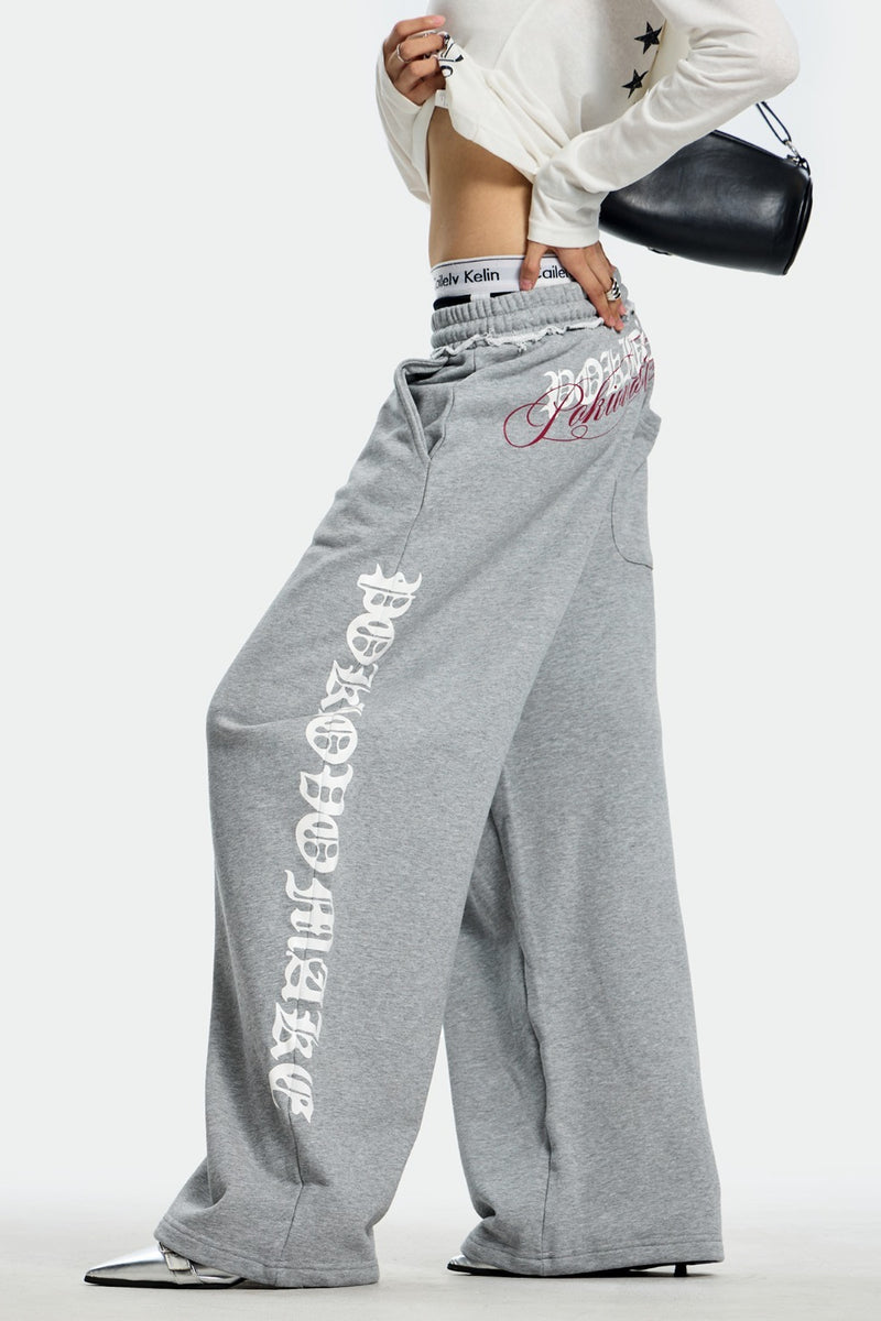 Loose Dropped Shoulder Sweat Pants