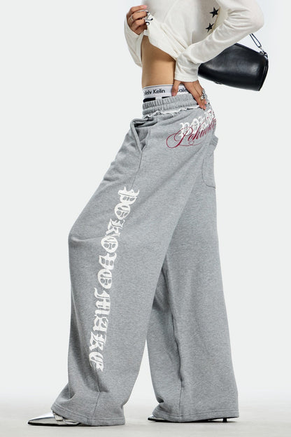 Loose Dropped Shoulder Sweat Pants