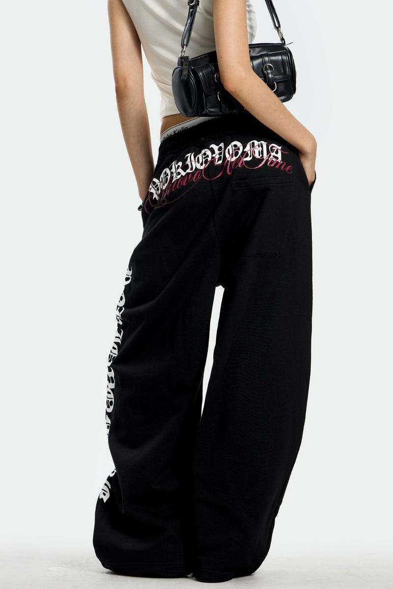Loose Dropped Shoulder Sweat Pants