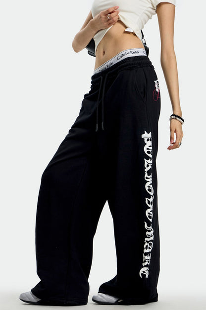 Loose Dropped Shoulder Sweat Pants