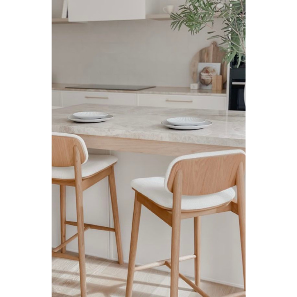 Luke Ash Wood Bar Stool