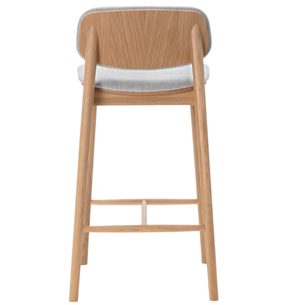 Luke Ash Wood Bar Stool