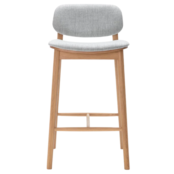 Luke Ash Wood Bar Stool