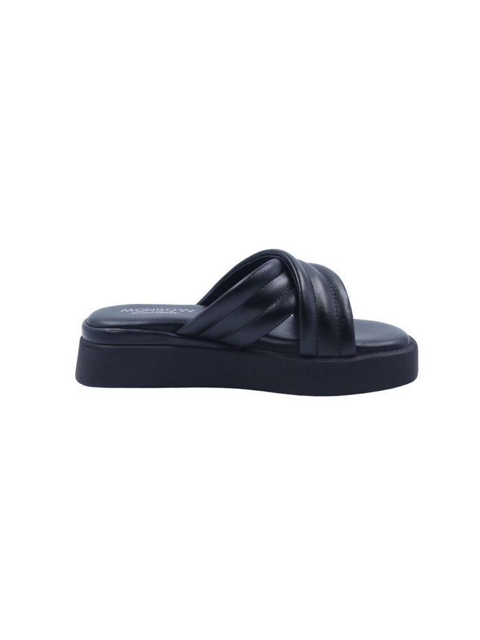 Luma Black Wedge Heels