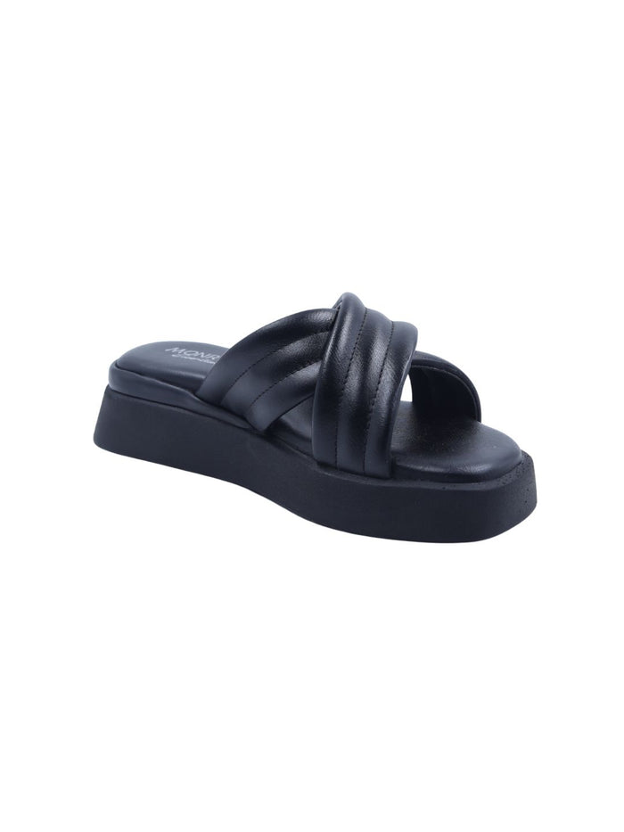Luma Black Wedge Heels